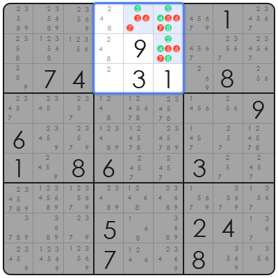 sudoku x wing technique